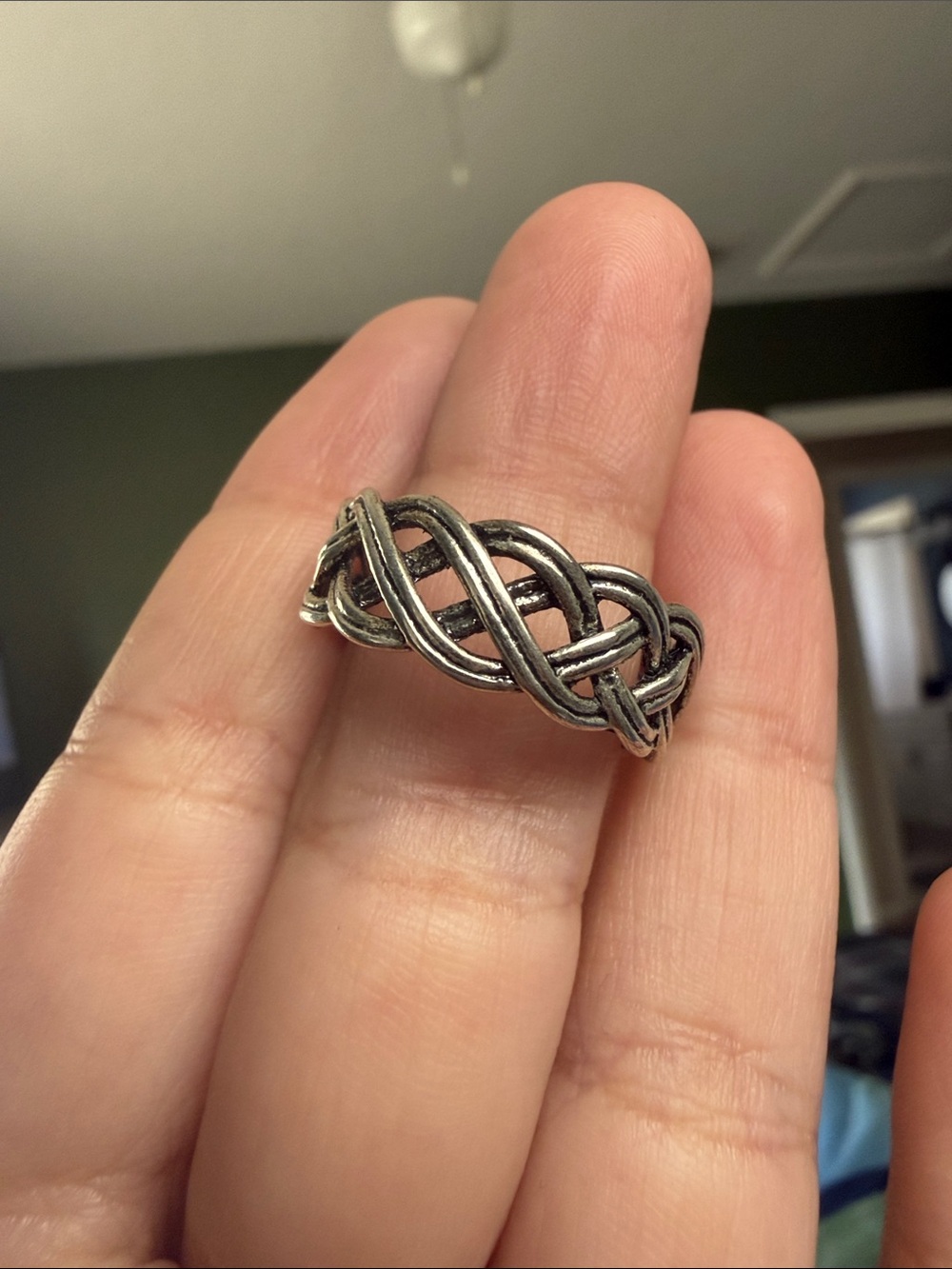 Woven Knot Sterling-Style Silver Ring - Women's Jewelry